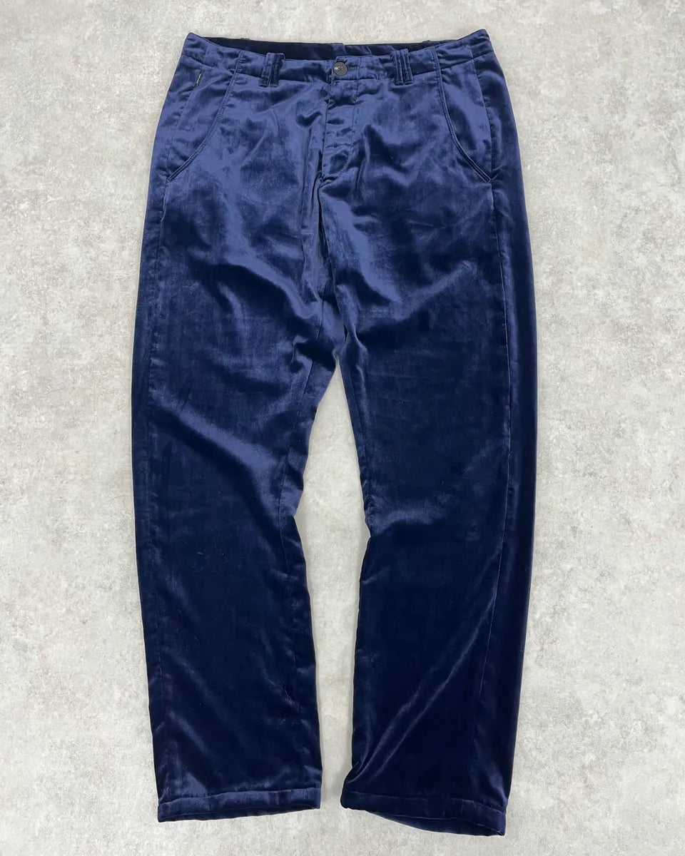 2010s Armani Navy Velvet Pants FNLTrOd 0