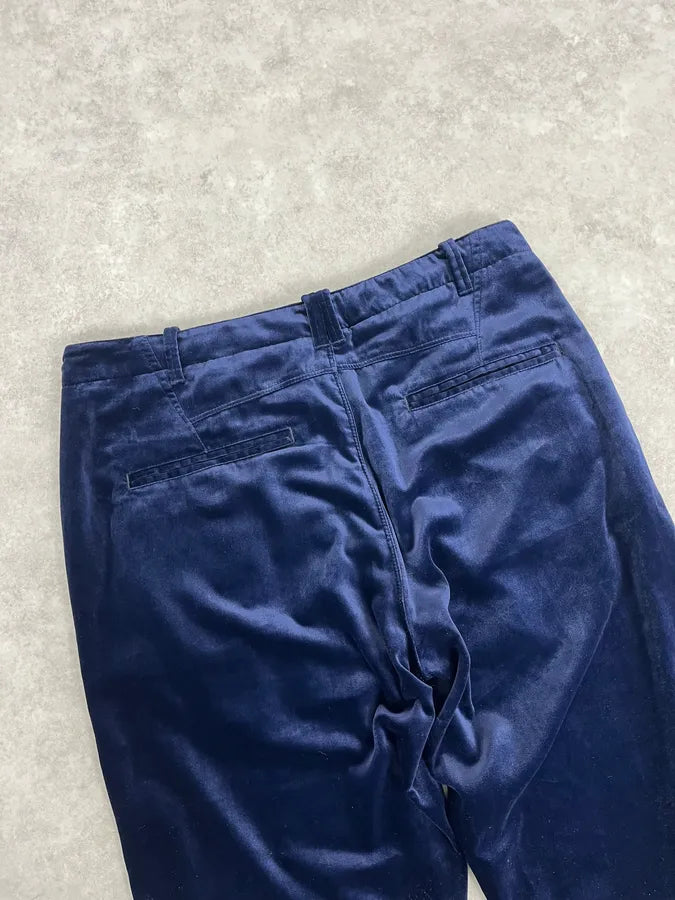 2010s Armani Navy Velvet Pants FNLTrOd 7