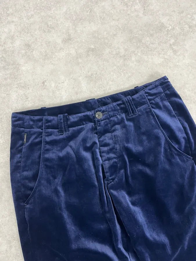 2010s Armani Navy Velvet Pants FNLTrOd 6