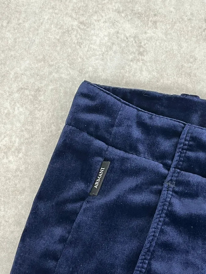 2010s Armani Navy Velvet Pants FNLTrOd 9