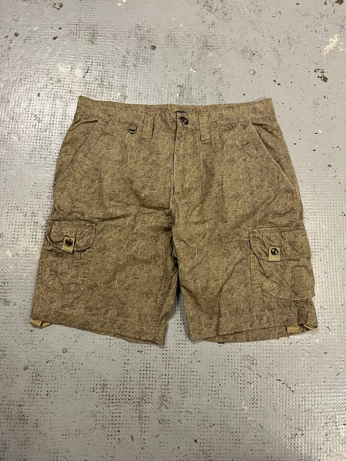 Armani Pattern Beige Cargo Shorts OIBUnTT 0