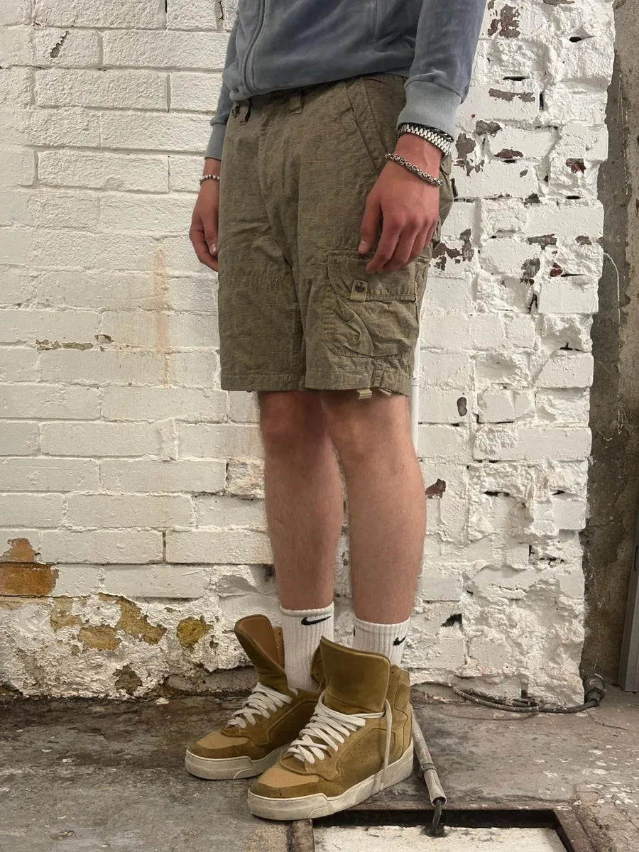 Armani Pattern Beige Cargo Shorts OIBUnTT 2
