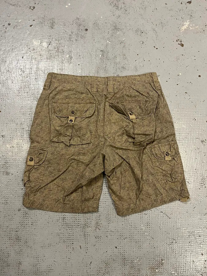 Armani Pattern Beige Cargo Shorts OIBUnTT 6
