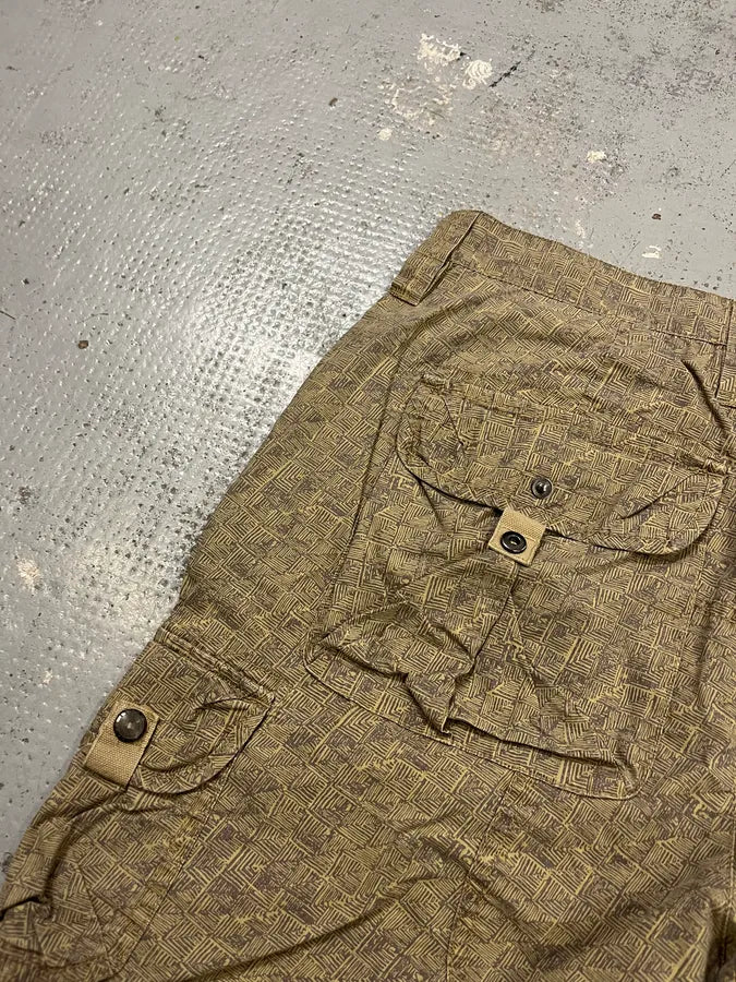 Armani Pattern Beige Cargo Shorts OIBUnTT 7
