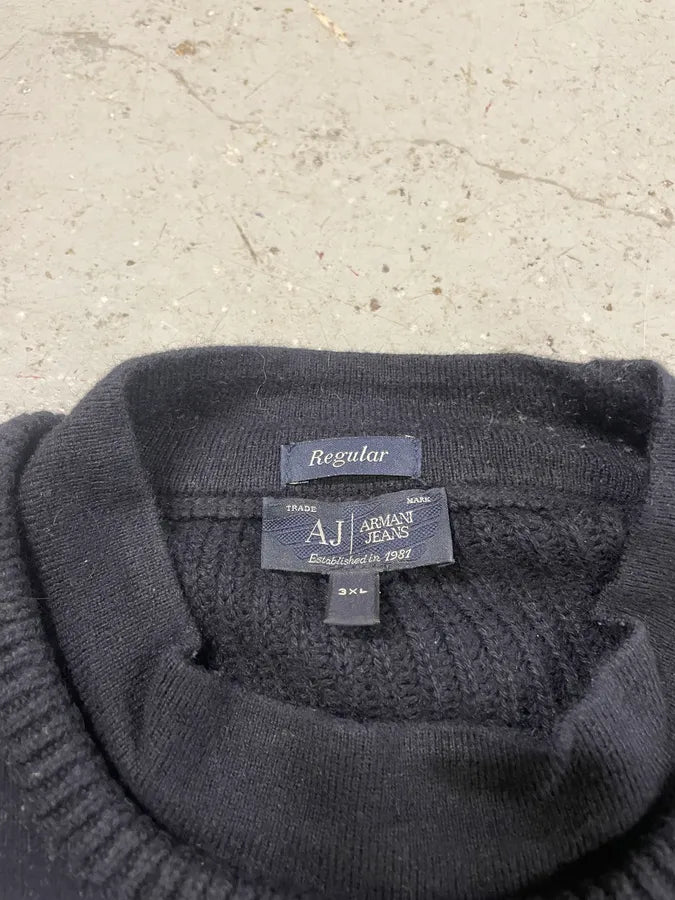 Armani Tiger Hybrid Navy Sweater (L) EKxBmIf 8
