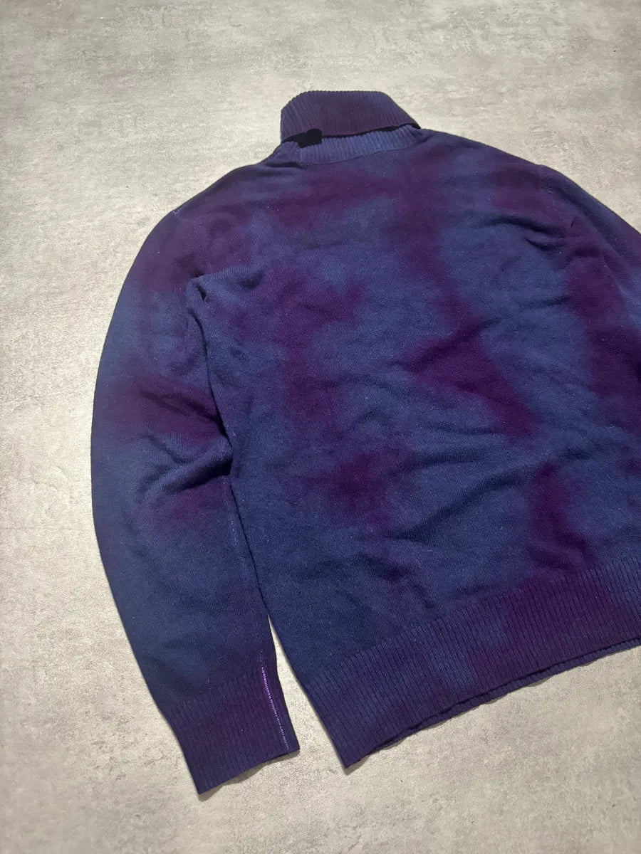 Armani Turtleneck Blue & Purple Wool Turtleneck MSINXlH 4