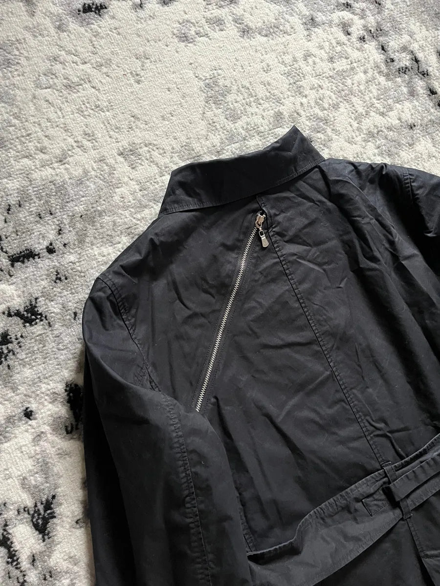 Armani Utility Master Black Trench Jacket wnvvnDr 2