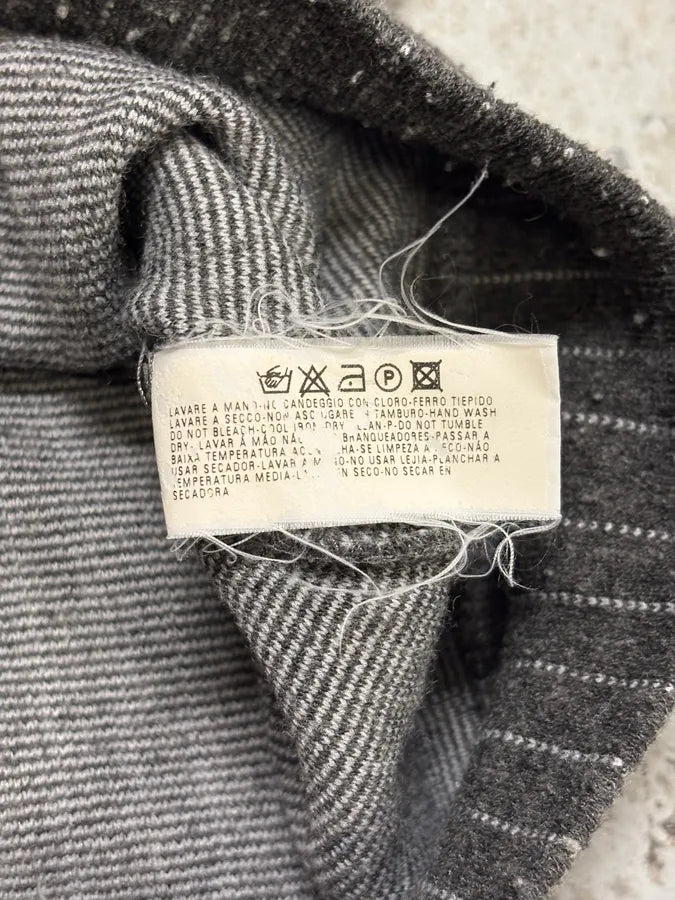 1980s Emporio Armani V-Neck Grey Sweater wiGysJe 8