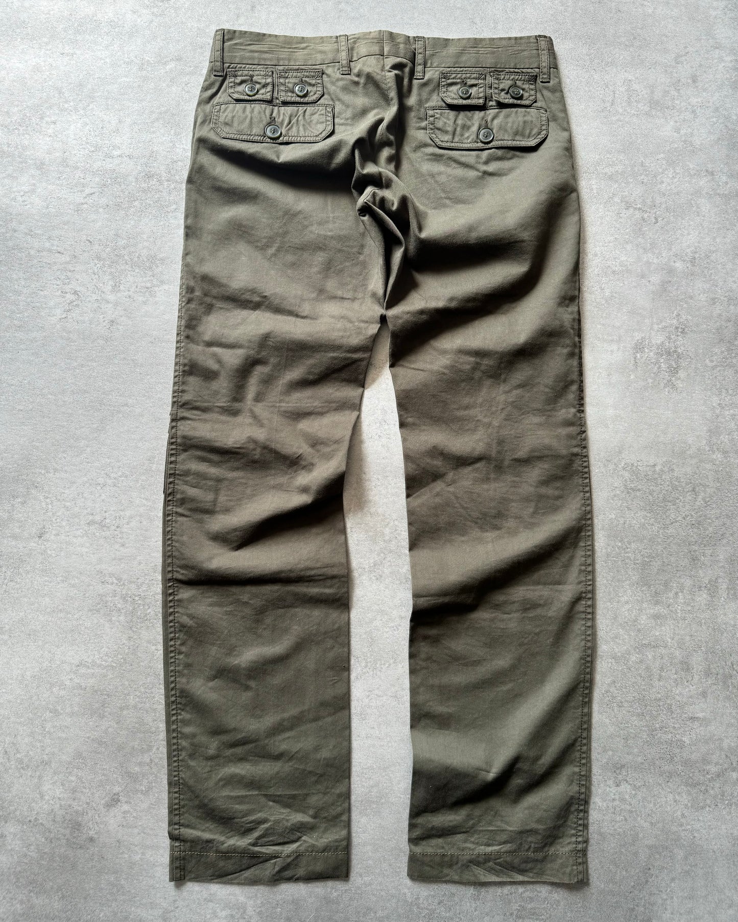 SS2008 Dolce & Gabbana 25 Pockets Cargo Olive Pants (S) - 2