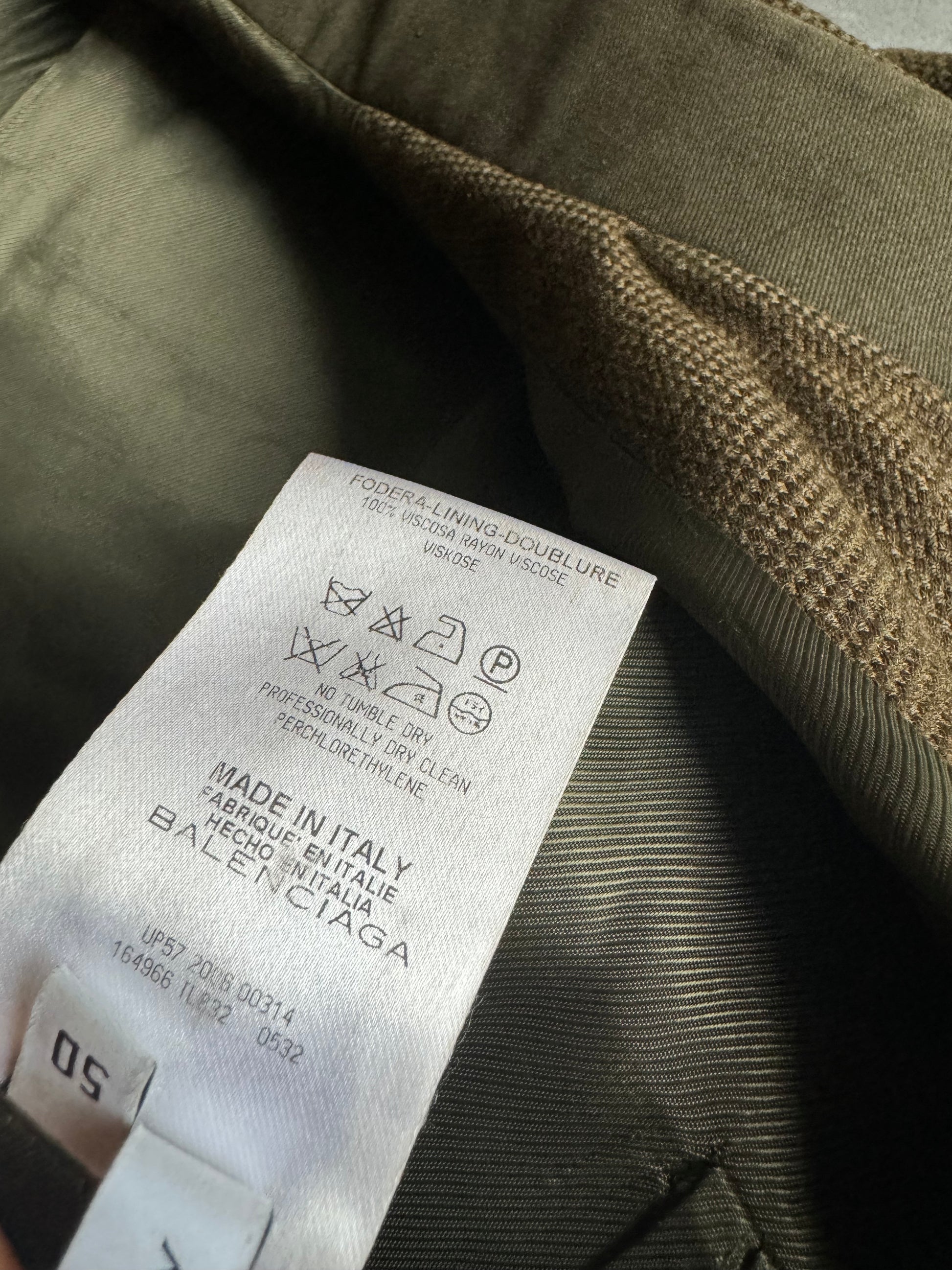 AW2006 Balenciaga Army Tailored Premium Mao Jacket (M) - 7