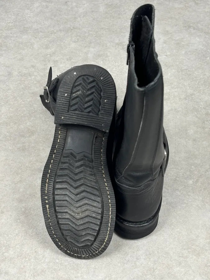 Avirex Black Leather Engineer Boots RnsGBlP 13