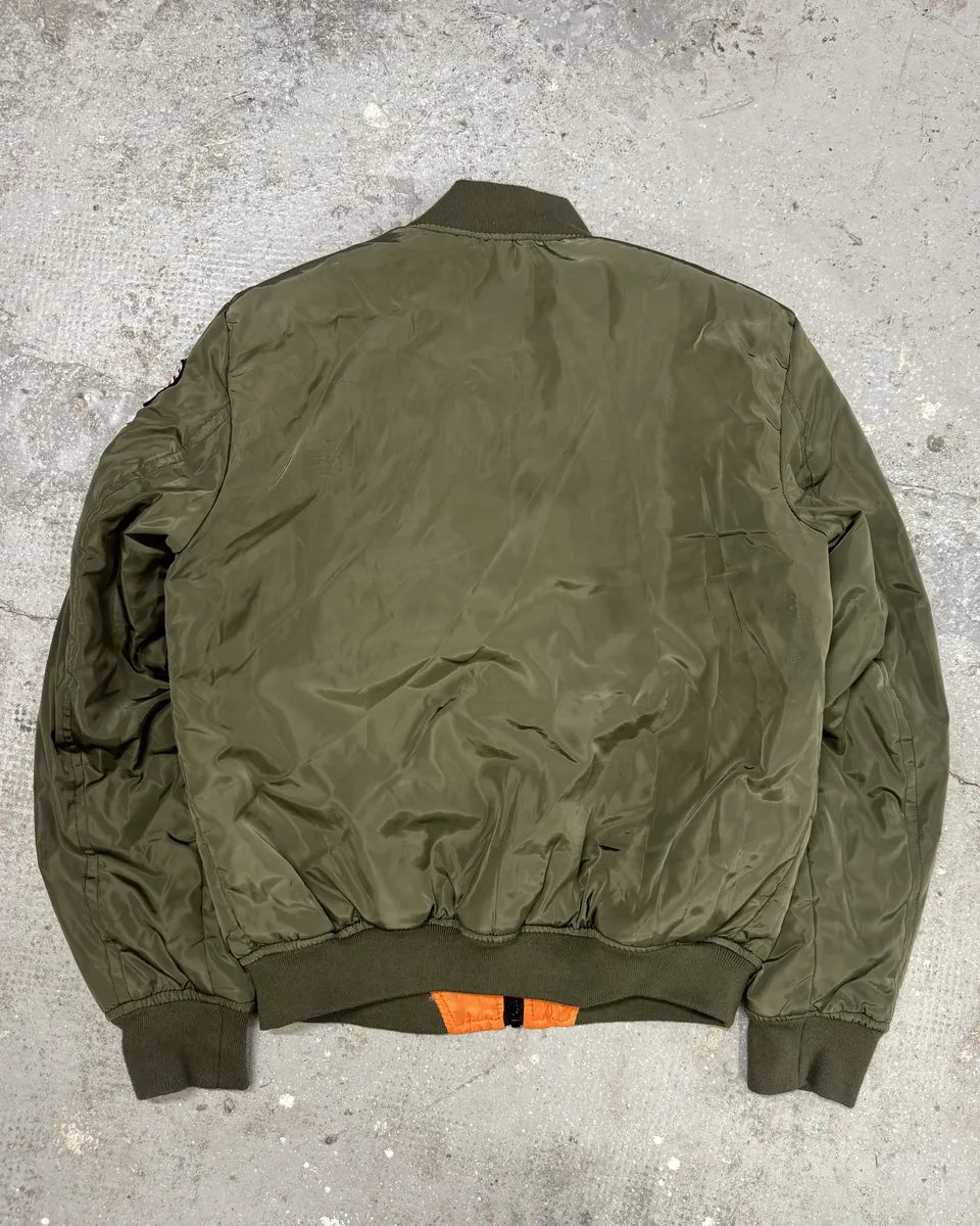 Avirex Olive Military Pilot Bomber Jacket qlCpIvs 1