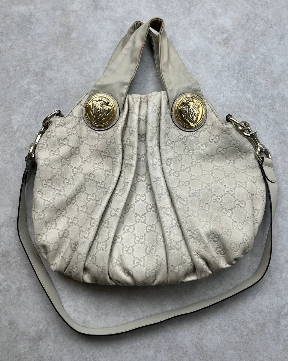 AW2008 Gucci White Leather Monogram Hysteria Handle Bag by Frida Giannini RxBqDOk 3