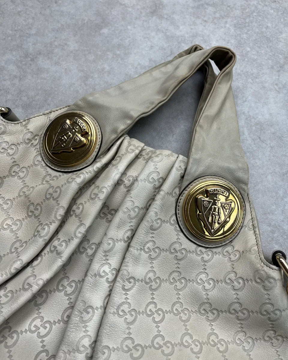 AW2008 Gucci White Leather Monogram Hysteria Handle Bag by Frida Giannini RxBqDOk 4