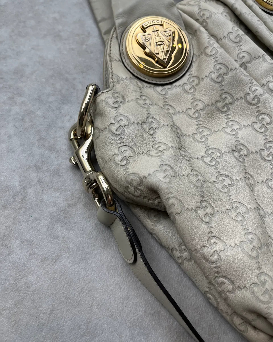 AW2008 Gucci White Leather Monogram Hysteria Handle Bag by Frida Giannini RxBqDOk 5