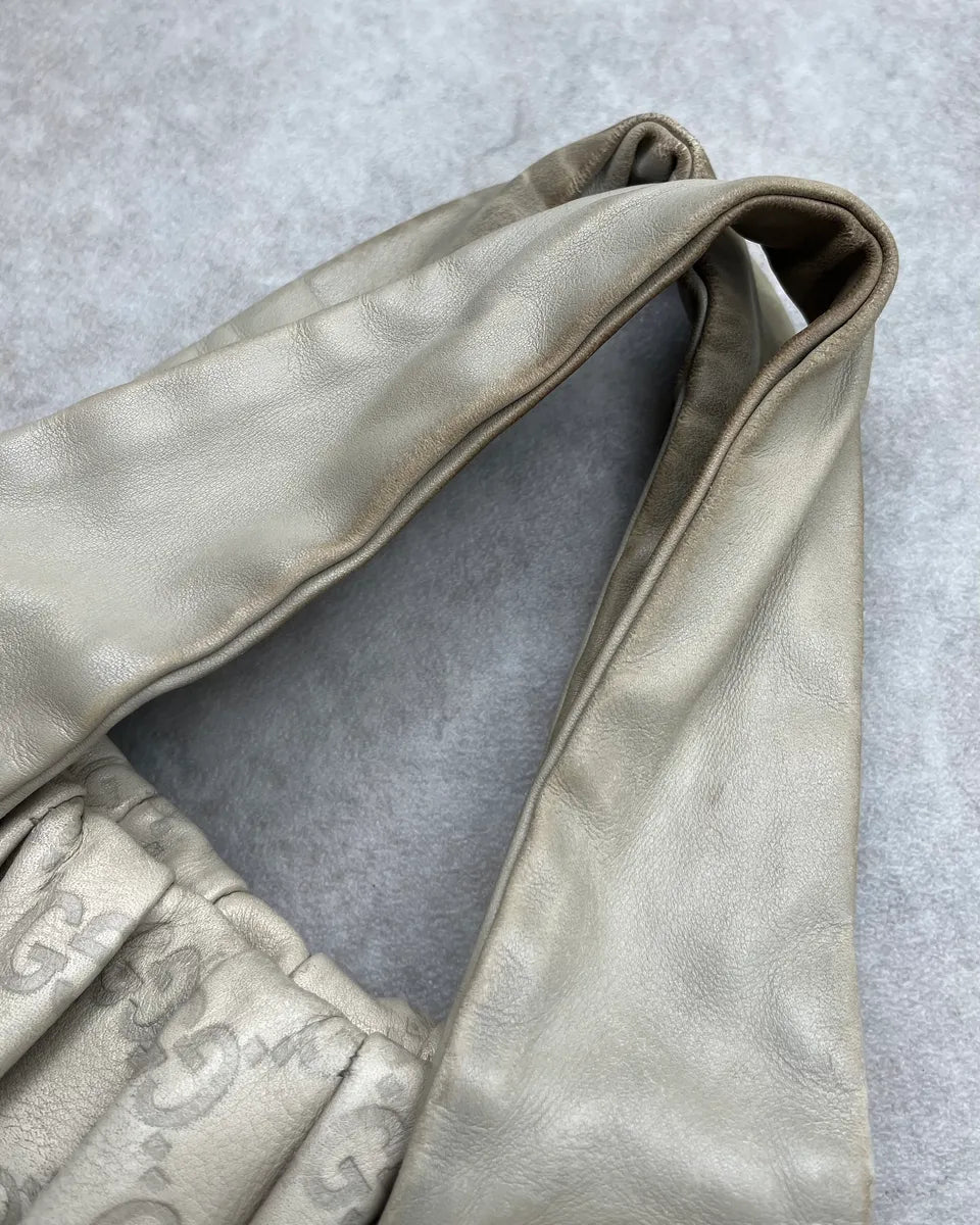 AW2008 Gucci White Leather Monogram Hysteria Handle Bag by Frida Giannini RxBqDOk 6