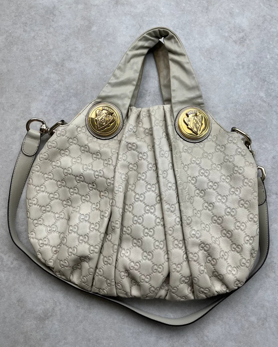 AW2008 Gucci White Leather Monogram Hysteria Handle Bag by Frida Giannini RxBqDOk 8