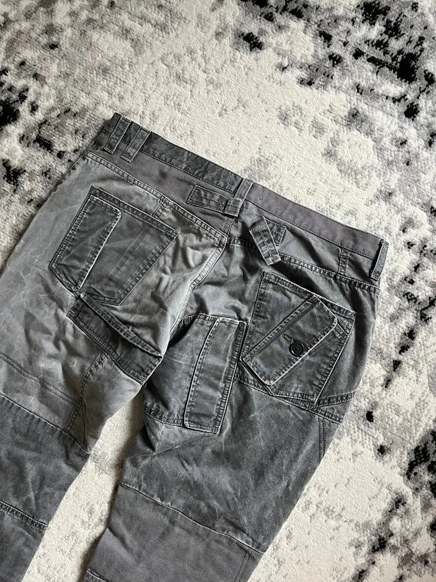 AW2011 Dolce & Gabbana Neutral Grey Multiple Pocket Cargo Pants uLXdhDb 4