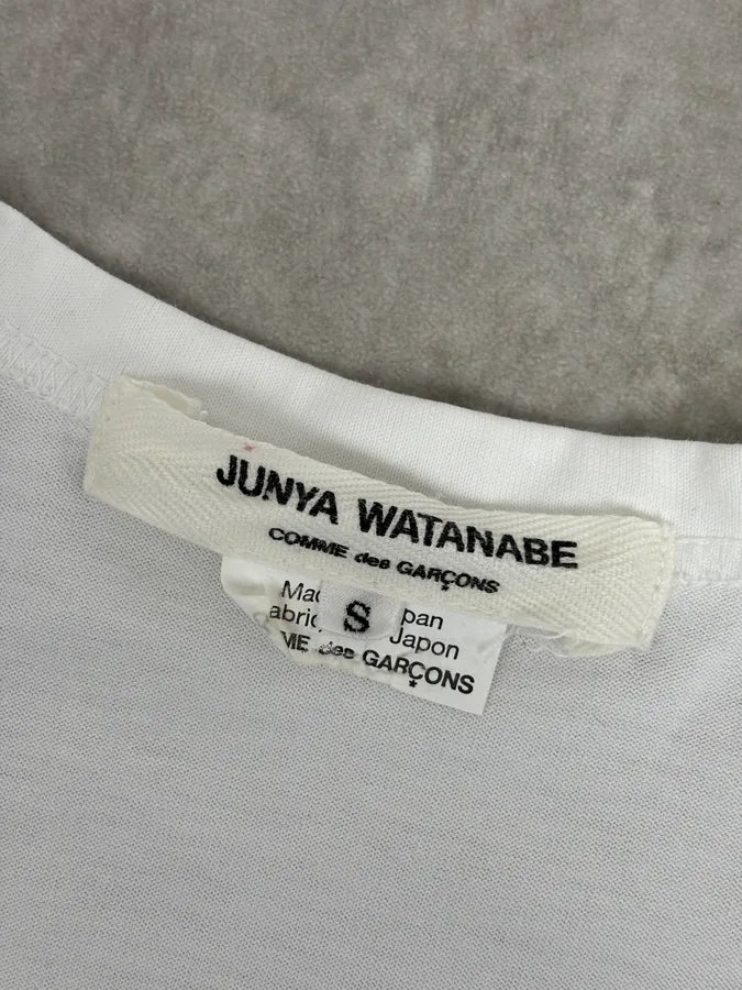 AW2017 Junya Watanabe White Union Jack Chair T-Shirt  zMVplKE 7