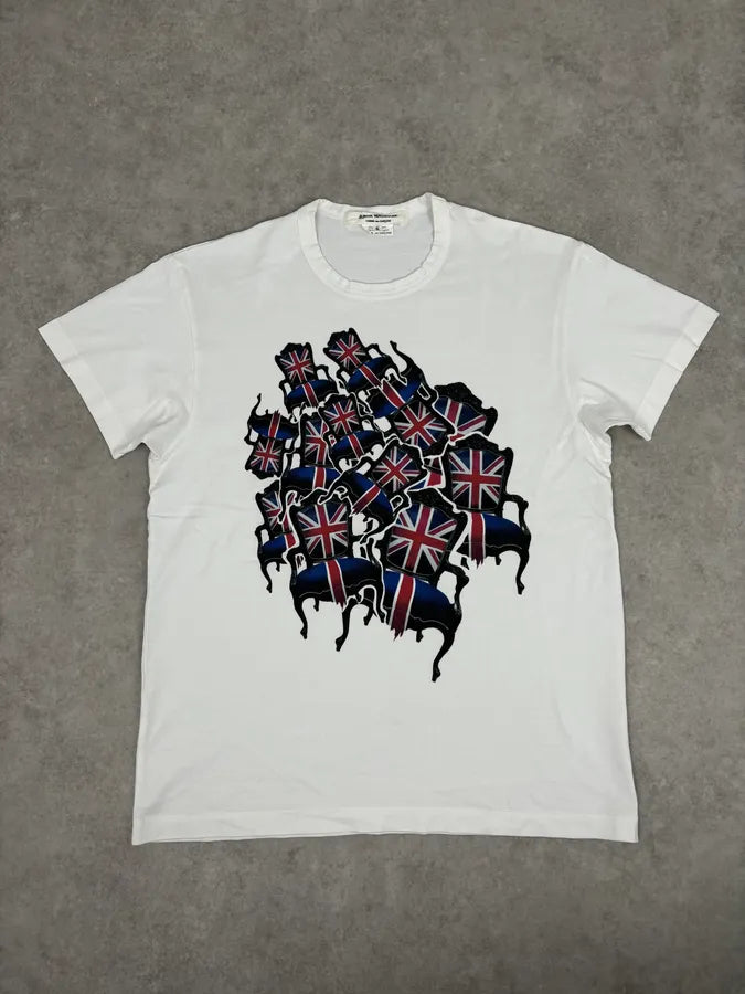 AW2017 Junya Watanabe White Union Jack Chair T-Shirt  zMVplKE 0
