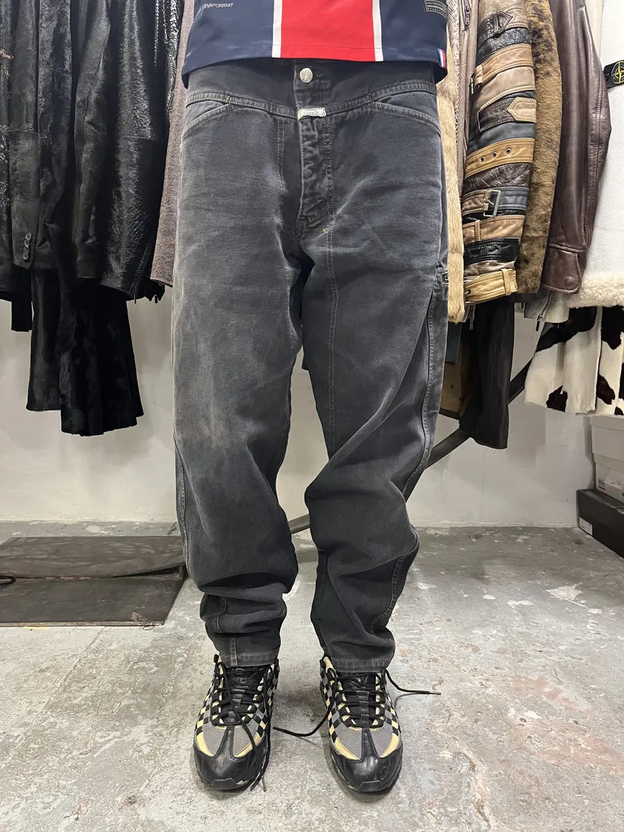 AW1987 Closed Stone Washed Denim Grey Pants (L) Qtabbqj 1