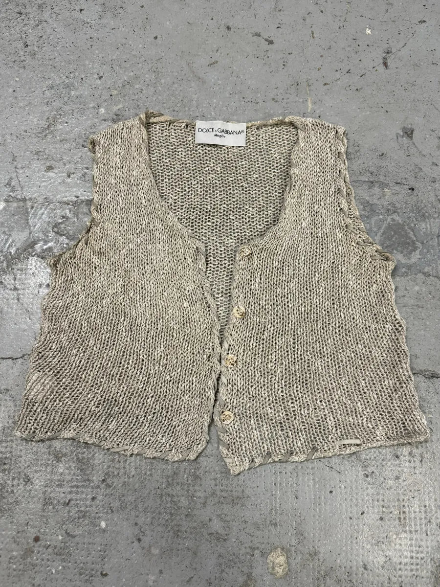 AW1994 Dolce & Gabbana Beige Cardigan  rxReEFy 0