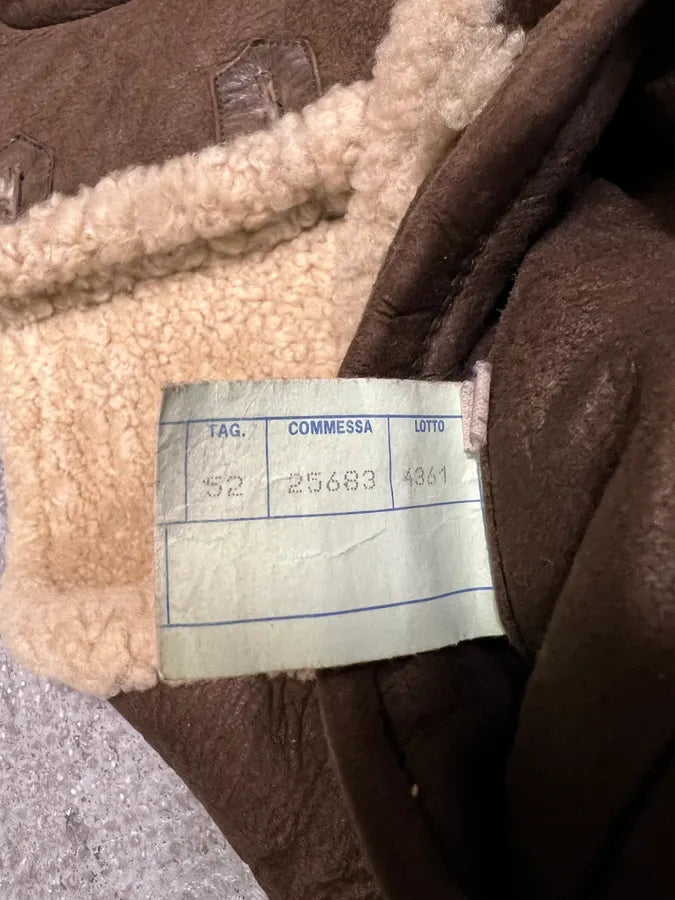 AW1994 Dolce & Gabbana Brown Shearling Leather Jacket (S/M) 10