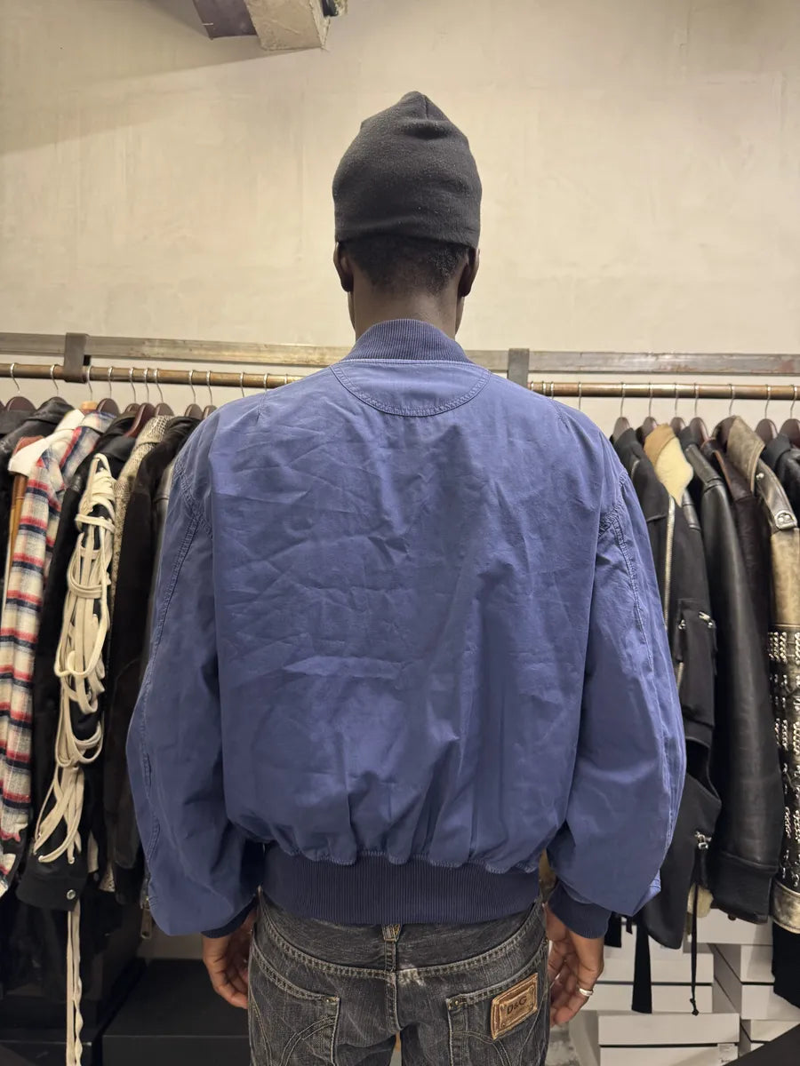 AW1994 Moschino Blue Relaxed Bomber Jacket WOzfSzi 2