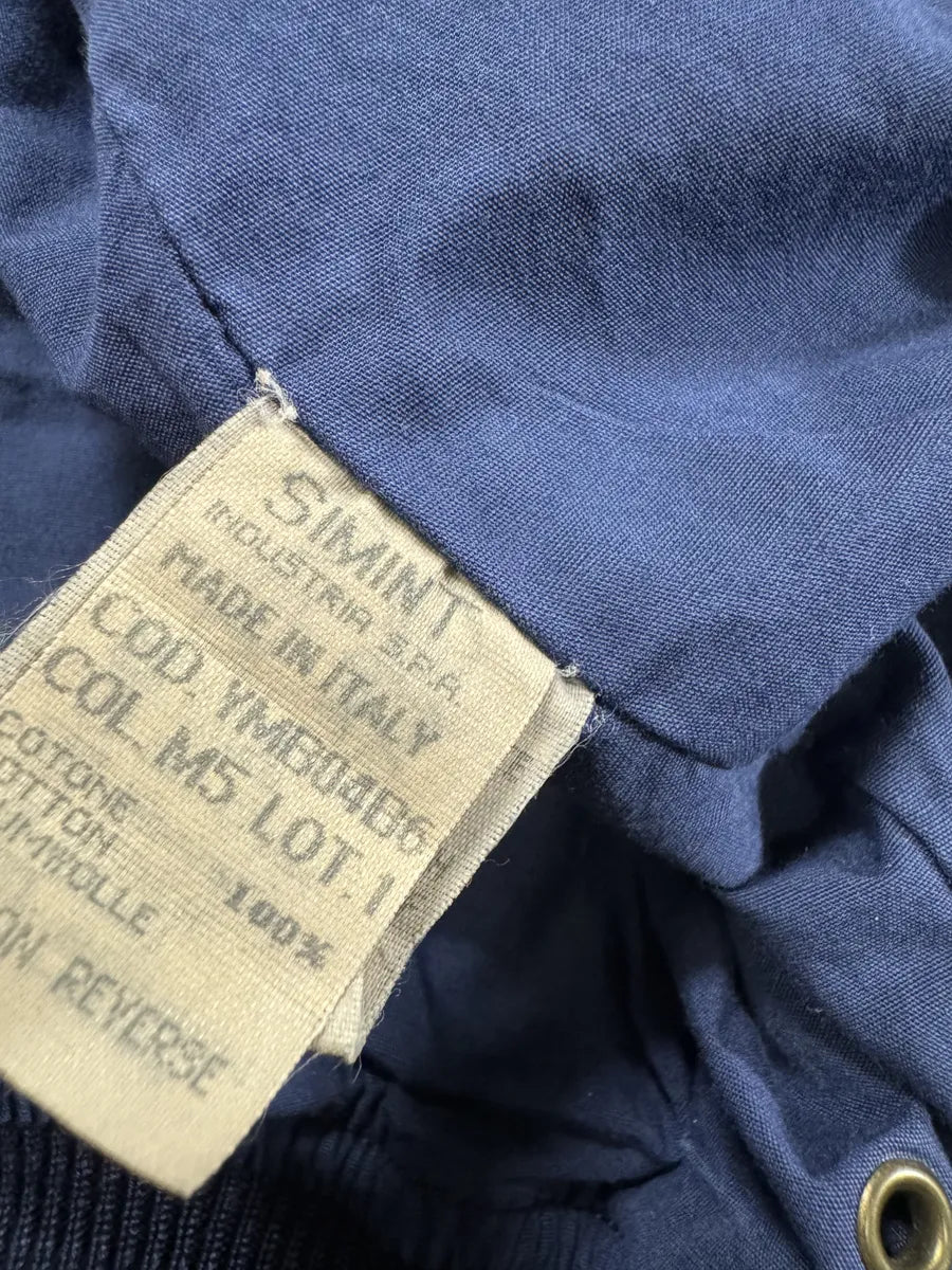 AW1994 Moschino Blue Relaxed Bomber Jacket WOzfSzi 7