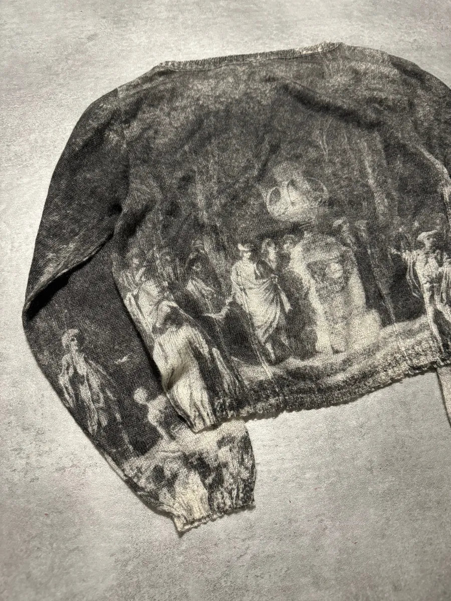 AW1994 Roberto Cavalli Grey Medieval Tank Mohair Sweater (XS) 1