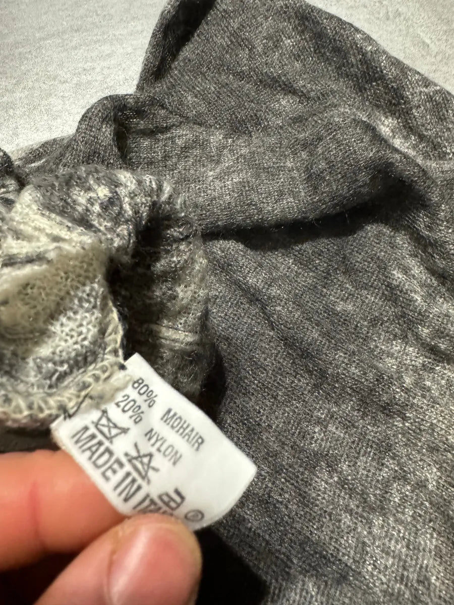 AW1994 Roberto Cavalli Grey Medieval Tank Mohair Sweater (XS) 3