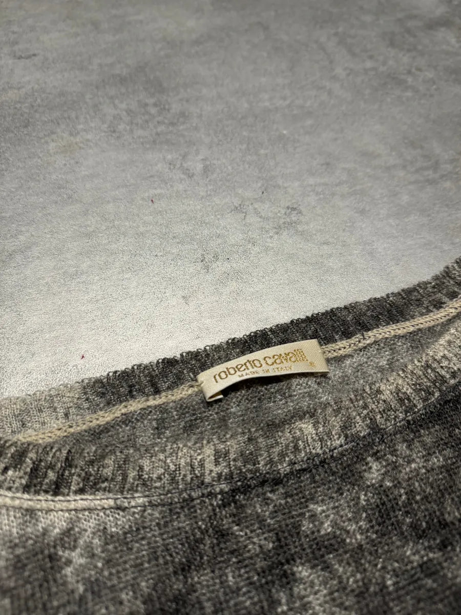 AW1994 Roberto Cavalli Grey Medieval Tank Mohair Sweater (XS) 6