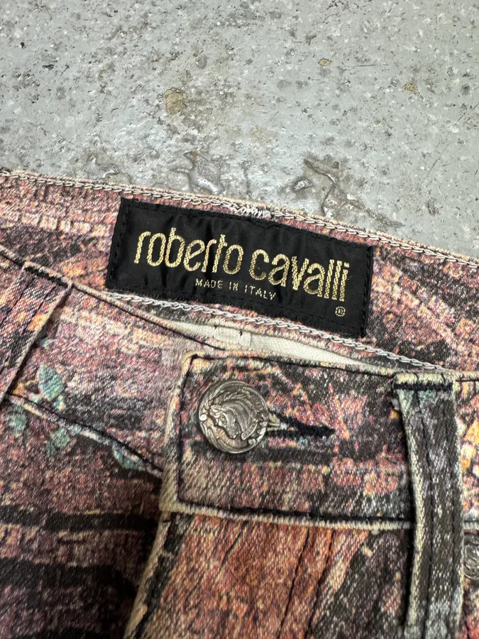 AW1994 Roberto Cavalli Legend Full Art Print Medieval Pants (S) lRGjZHH 3