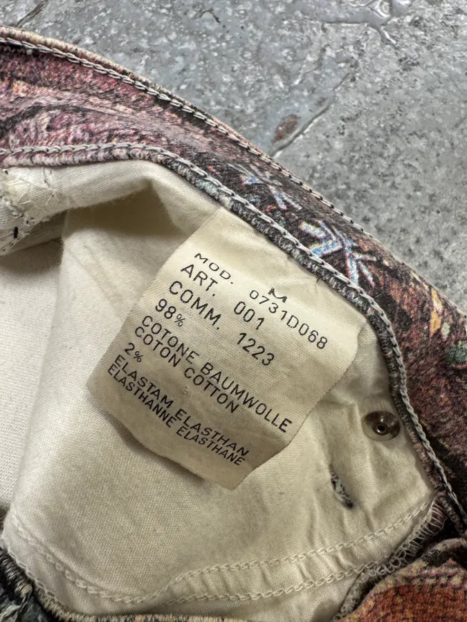 AW1994 Roberto Cavalli Legend Full Art Print Medieval Pants (S) lRGjZHH 9