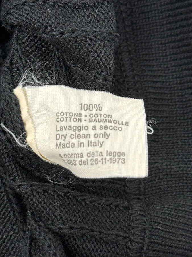 AW1995 Dolce & Gabbana Black Wool Sweater hGaxtCa 7