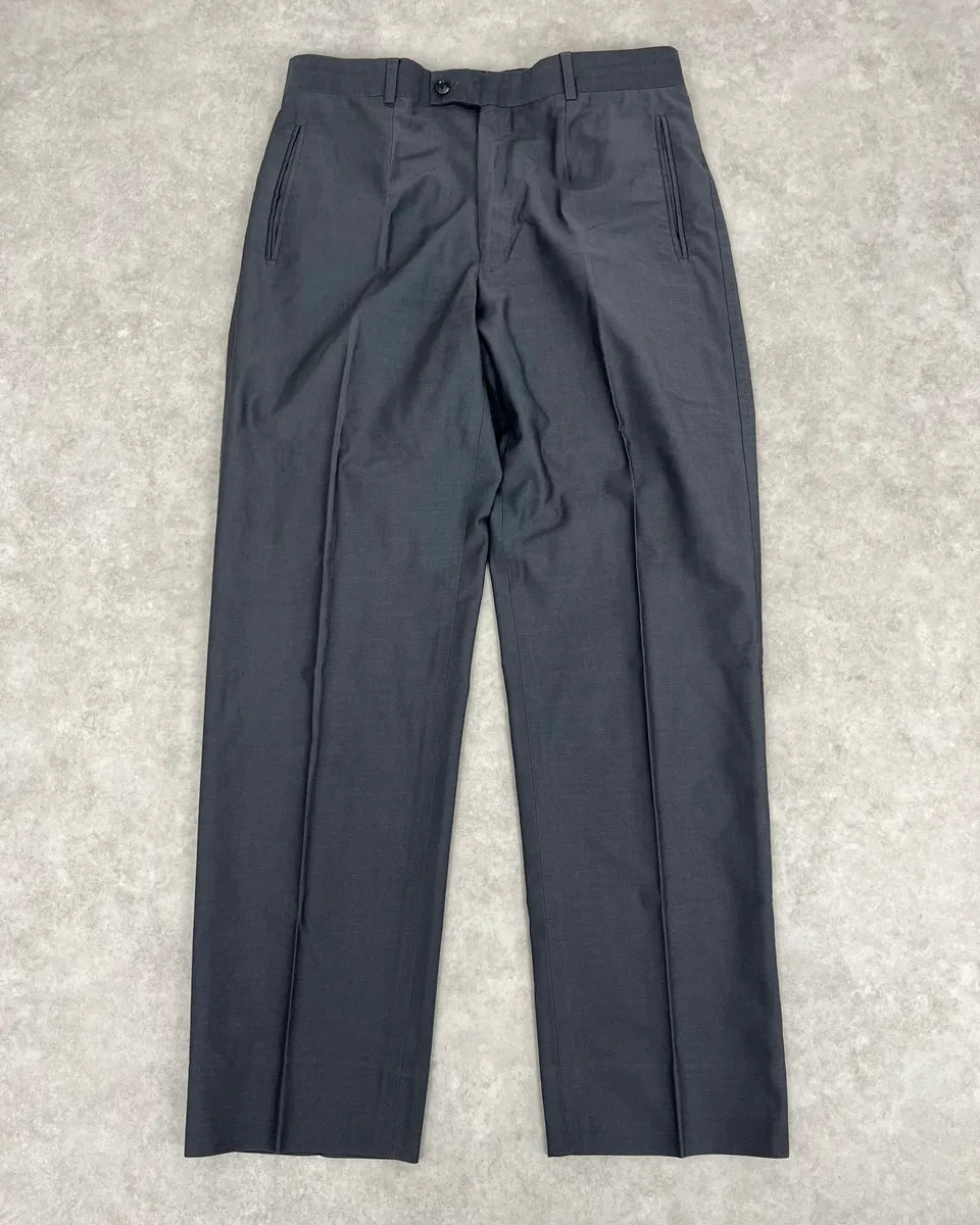 AW1995 Dolce & Gabbana Grey Wool Classy Tailoring Pants NQJXUwP 0