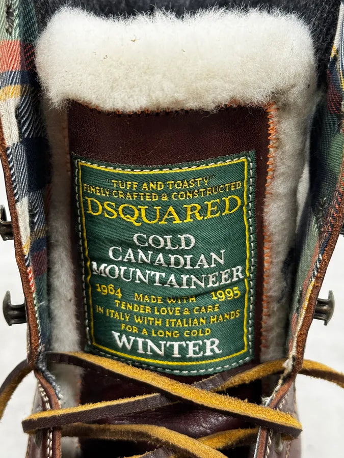 AW1995 Dsquared2 Brown Canadian Leather Boots CkyOkhK 6
