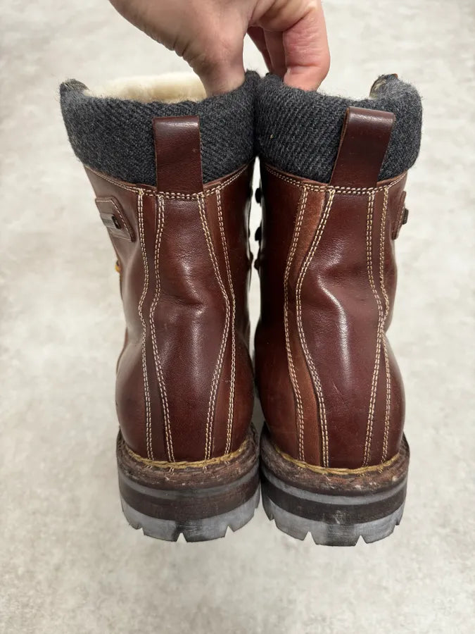 AW1995 Dsquared2 Brown Canadian Leather Boots CkyOkhK 4