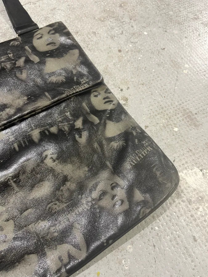 AW1995 Jean Paul Gaultier Brut Obscure Humanoid Leather Shoulder Bag WlCaIgf 4