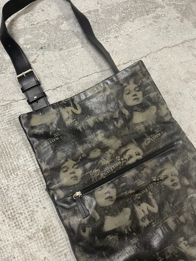 AW1995 Jean Paul Gaultier Brut Obscure Humanoid Leather Shoulder Bag WlCaIgf 5
