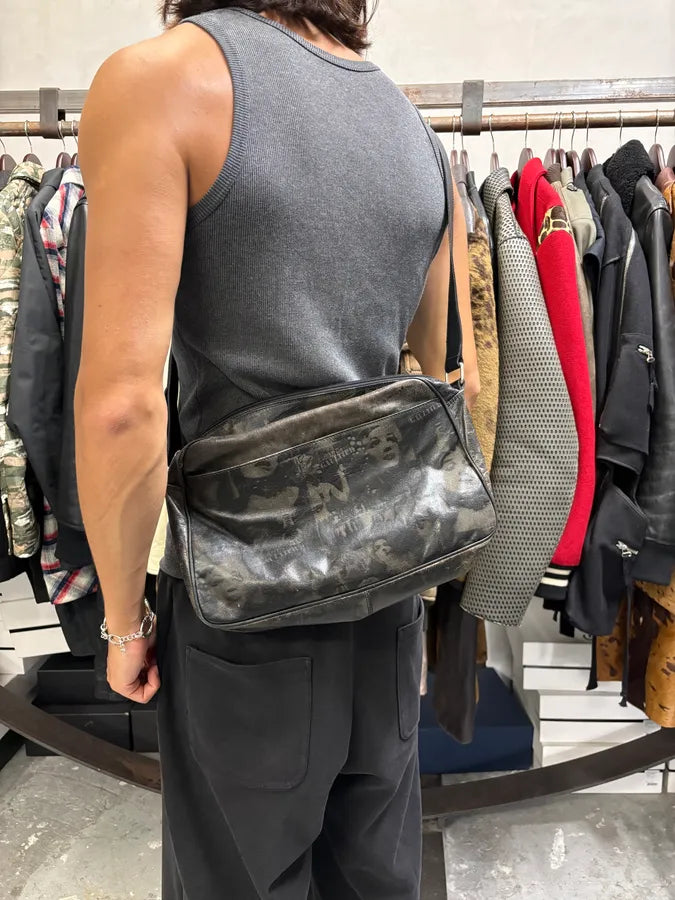 AW1995 Jean Paul Gaultier Dark Shadow Human Face Leather Bag akYEIaV 1