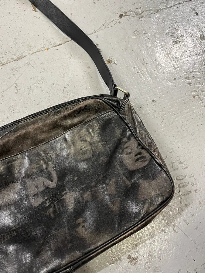 AW1995 Jean Paul Gaultier Dark Shadow Human Face Leather Bag akYEIaV 2