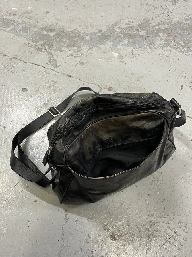 AW1995 Jean Paul Gaultier Dark Shadow Human Face Leather Bag akYEIaV 6