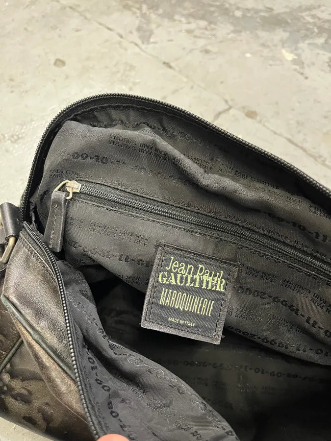 AW1995 Jean Paul Gaultier Dark Shadow Human Face Leather Bag akYEIaV 7