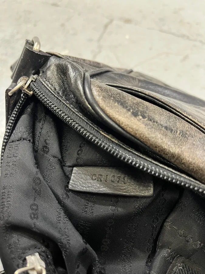 AW1995 Jean Paul Gaultier Dark Shadow Human Face Leather Bag akYEIaV 8