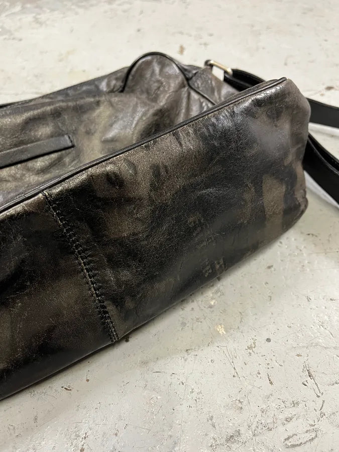AW1995 Jean Paul Gaultier Dark Shadow Human Face Leather Bag akYEIaV 9