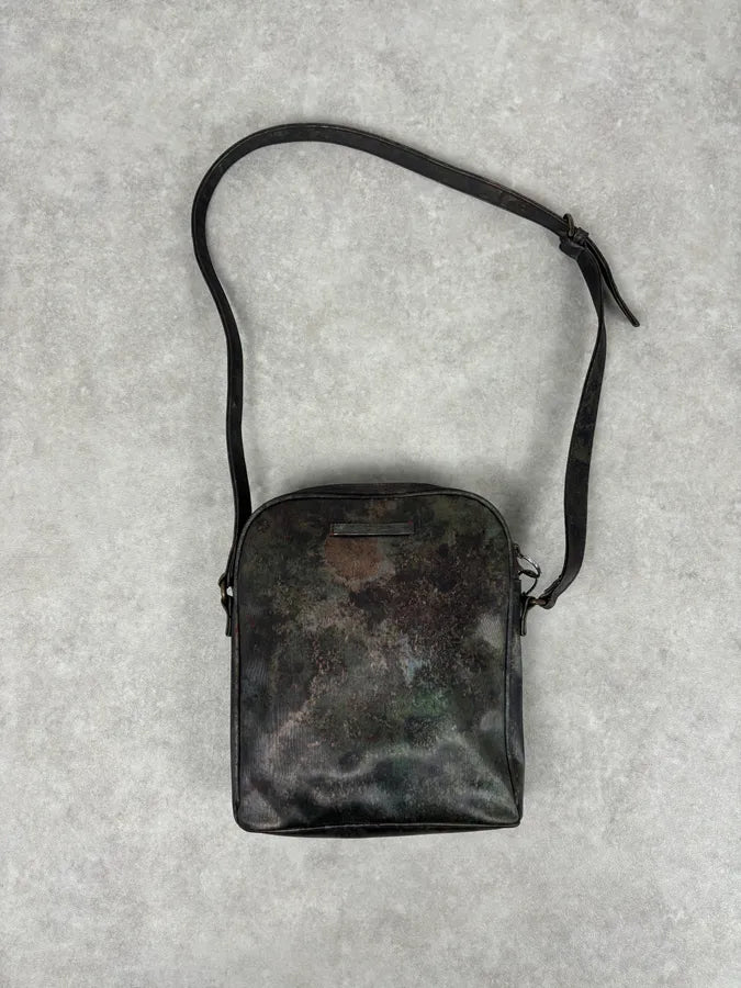 AW1995 Jean Paul Gaultier Green Eroded World Satin Leather Bag QEwunHo 6