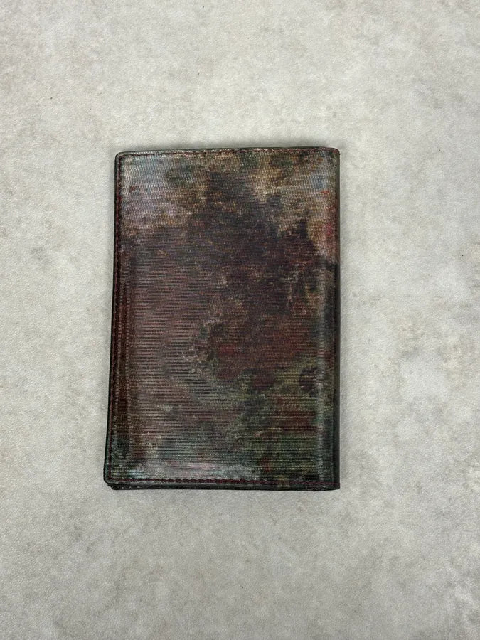 AW1995 Jean Paul Gaultier World Eroded Green Leather Wallet HkhQEJk 1