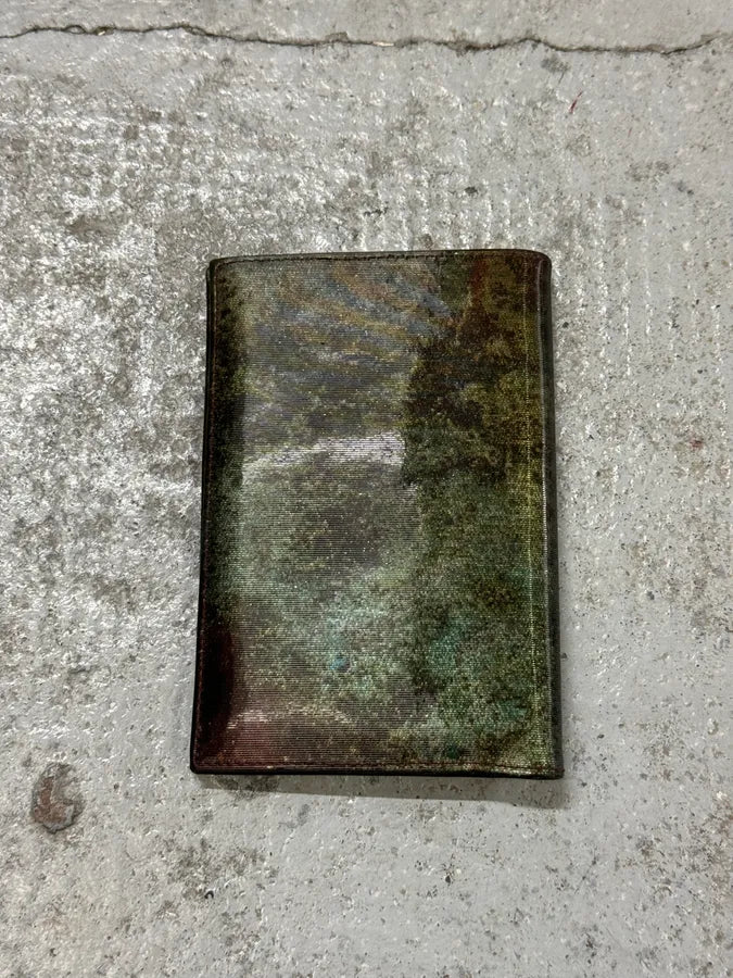 AW1995 Jean Paul Gaultier World Eroded Green Leather Wallet WKcYxpp 2