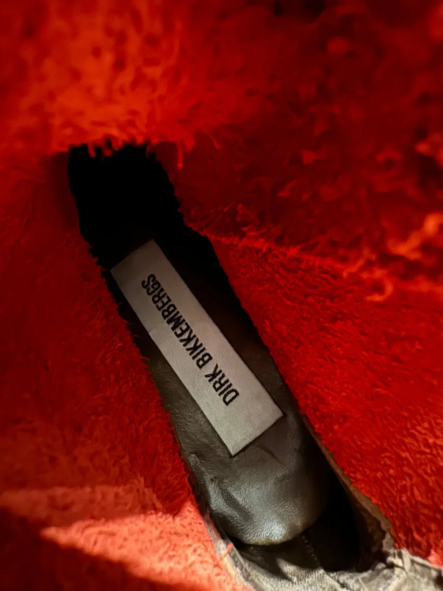 AW1996 Dirk Bikkembergs Red Astro Strapped Leather Boots xLMFleu 12